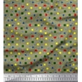 thumbnail image 1 of Soimoi Velvet Fabric Dot,Cross Sign & Square Geometric Decor Fabric Printed Yard 58 Inch Wide, 1 of 1