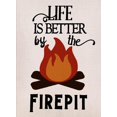 thumbnail image 2 of Life is Better by the Firepit Garden Flag Vertical Double Sided, Camper Yard Outdoor Decoration 12.5 x 18 Inch, 2 of 6