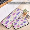 thumbnail image 5 of 2-Piece Kitchen Rugs Set Non-Slip Mats Carpet Floor for Kitchen, Bathroom (19.7"x27.6" & 19.7"x47.2") Watercolor Dandelions Pattern, 5 of 7