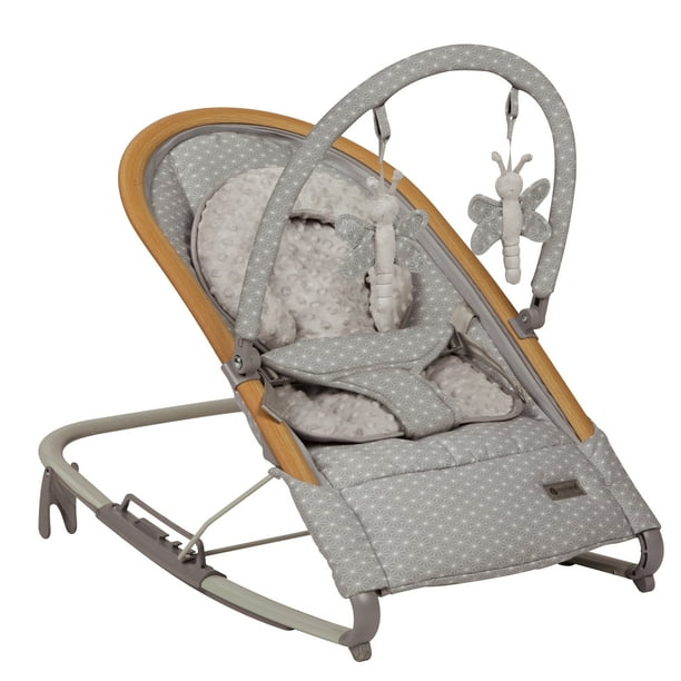 Monbebe Serenity Baby Rocker with 3 positions, Grey Stardust Walmart