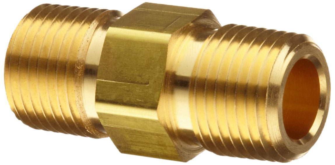 Parker Stainless Steel 316 Hex Long Nipple | 1/2 NPT Male X 1/2 NPT Male, 2 Inch Length Pipe Fitting