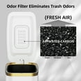 thumbnail image 6 of KSSKSS 1.6 Gallon/6L Slim Stainless Steel Bathroom Trash Can with Lid, Soft-Close Small Garbage Bin for Narrow Spaces, White, 6 of 8