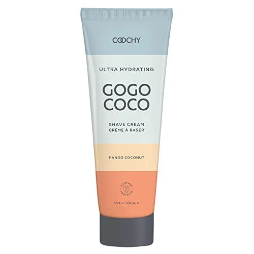 Crema de afeitar ultra hidratante Coochy | Previene la irritación y la piel seca | Funciona como acondicionador para el cabello | Aceite de coco Aceite de árbol de té Aceite de jojoba Manteca de karit