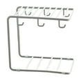 thumbnail image 2 of Snmubt Double Cup Draining Rack Home Coffee Cup Hanging Rack Mug Glass Cup Organizer Shelf (White), 2 of 6