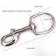 thumbnail image 4 of Greeniant Clip de gancho a presión de un solo extremo para buceo de acero inoxidable, equipo para esnórquel, hebilla, accesorios de Deportes acuáticos 120 mm/forma de U, 4 of 6