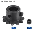 thumbnail image 3 of Unique Bargains #25 Chain Roller Sprocket, 8mm Bore 1/4' Pitch 11 Tooth Single Strand Chain Sprocket with Set Screws 2Pack, 3 of 6