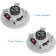 thumbnail image 2 of Pyle 5.25” Pair Bluetooth Flush Mount In-wall In-ceiling 2-Way Speaker System Quick Connections Changeable Round/Square Grill Polypropylene Cone & Polymer Tweeter Stereo Sound 150 Watt (PDICBT552RD), 2 of 4