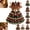 G1-Deer, variant on Holiday Craft Set Diy Crochet Kit For Beginners Animal Christmas Tree Ornament Project For Shelf And Tabletop Display,Highland Cow