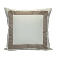 thumbnail image 1 of Versailles - Valentina Cushion Cover, 20" x 20", Machine Washable, Taupe, 1 of 4