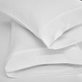 thumbnail image 4 of Lanco Amanda 4-Piece Flat Sheet Set, White, Easy Care 300 Thread Count Microfiber Embroidery, 4 of 6