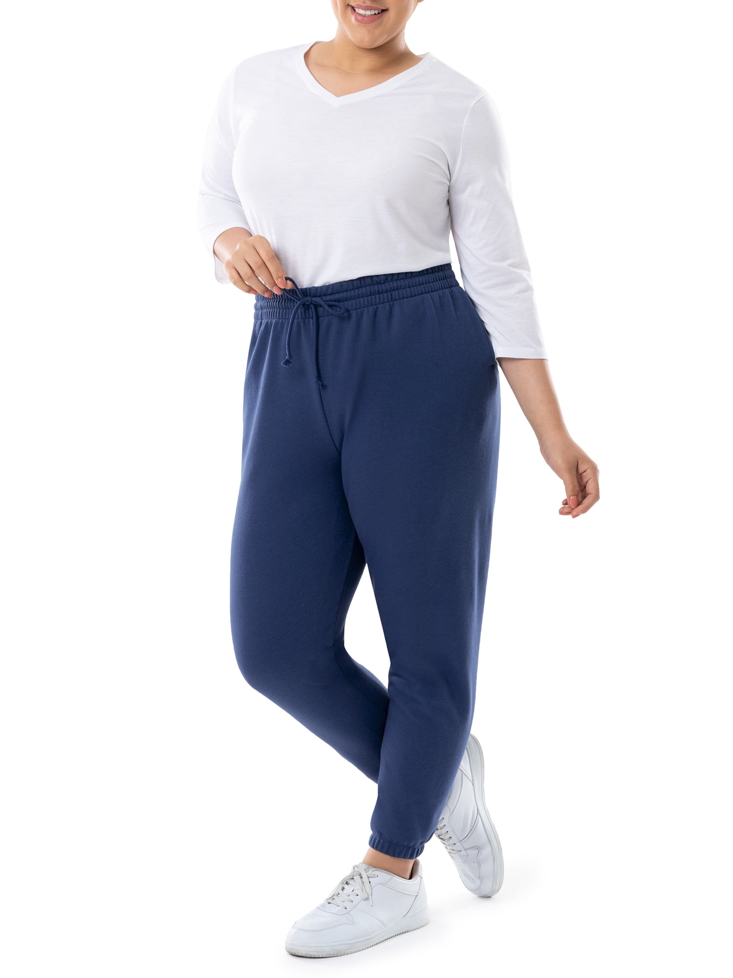 Terra & Sky Women's Plus Size Fleece Sweatpants