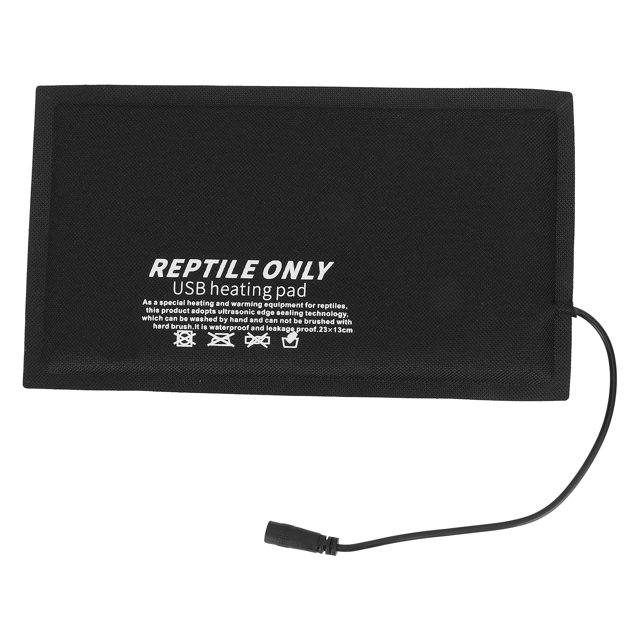 Sous le Réservoir Reptile Chauffage, Réservoir Reptile Fournit Interrupteur Amovible Ligne Conception USB Reptile Chauffage Tapis Pli-Résistant pour les Amphibiens pour les Animaux de Compagnie Midium