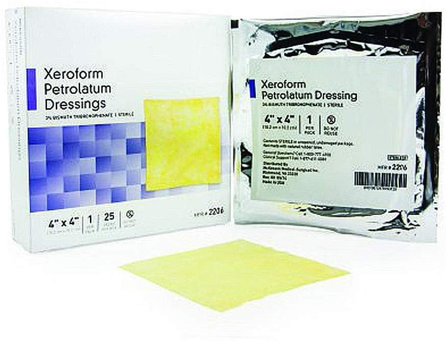 Xeroform Petrolatum Dressings. Case of 150 Xeroform Impregnated