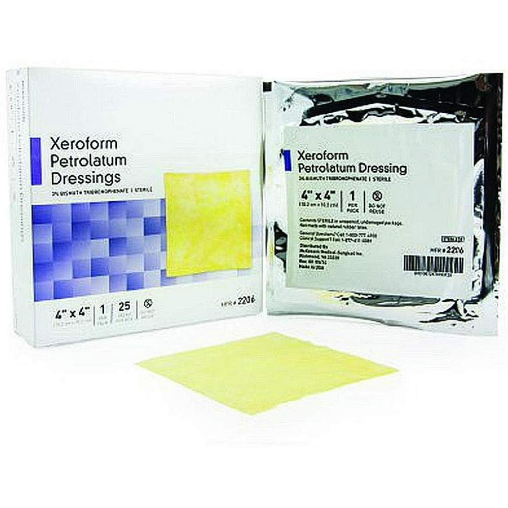 Xeroform Petrolatum Dressings. Case of 150 Xeroform Impregnated