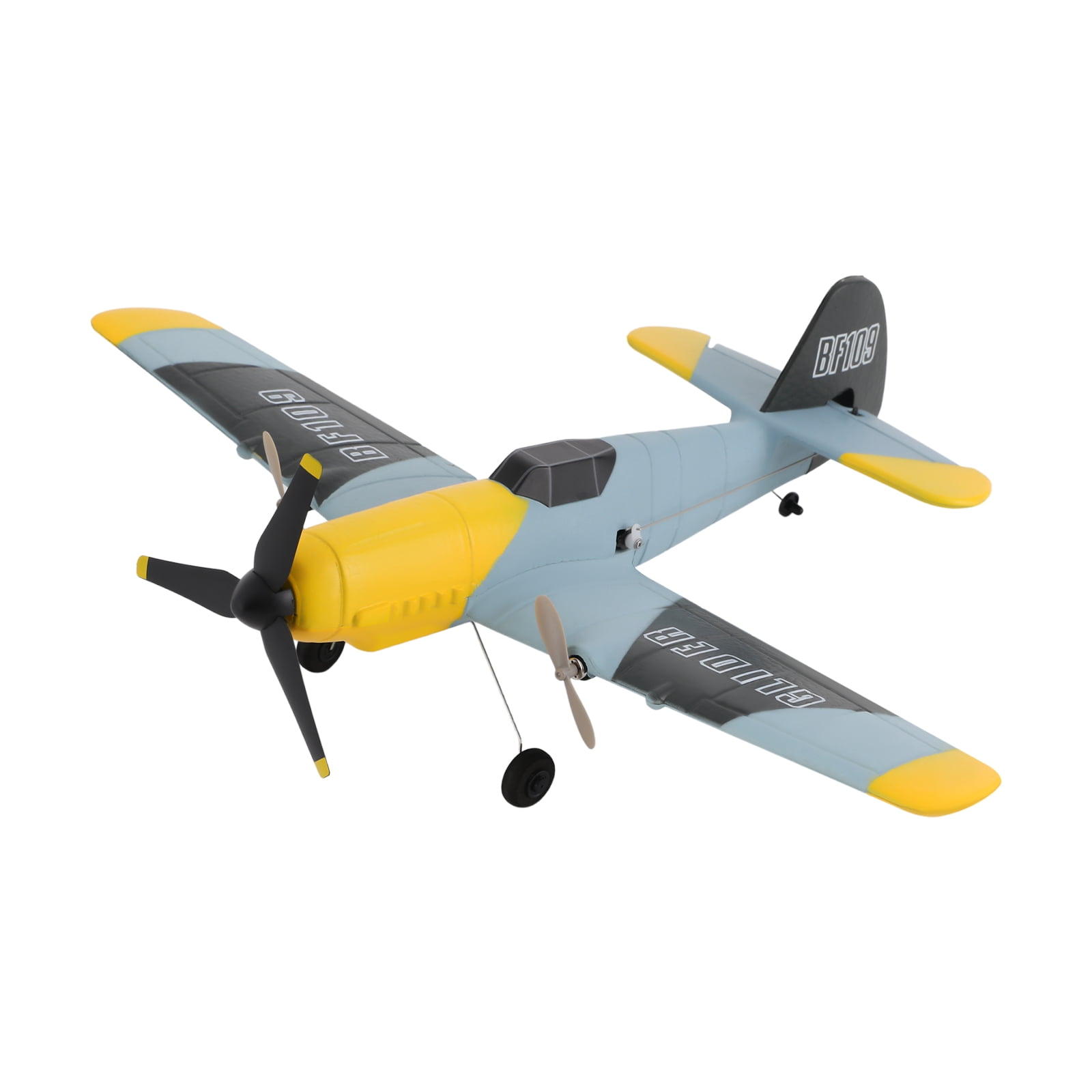 Vintage Fighter RC Airplane, 3-Channel Remote Control Plane with Dual Batteries and Spare Propellers