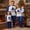 Style 3, variant on Christmas Family Pajamas Matching Set Letter Print Long Sleeve Tops and Plaid Pants Loungewear Soft Sleepwear