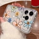 thumbnail image 5 of Funda protectora transparente con diseño de flores para iPhone 16, 15, 14 Pro Max, 11, 12 Mini, 13Pro, 7, 8 Plus, X, XR, TPU, con absorción de impactos, 5 of 5