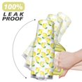 thumbnail image 6 of 40oz Yellow Lemon Pattern Stainless Steel Flip Straw Tumbler Spill Proof Travel Cup Double Wall Vacuum Insulated Coffee Mug with Top Handle, 6 of 6