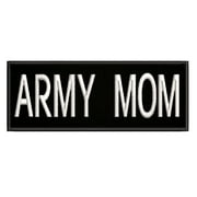 Army Mom Embroidered DIY Iron on or Sew-on Decorative Patch Badge Emblem Appliques Humor Saying Military Tactical Biker Emblem Series