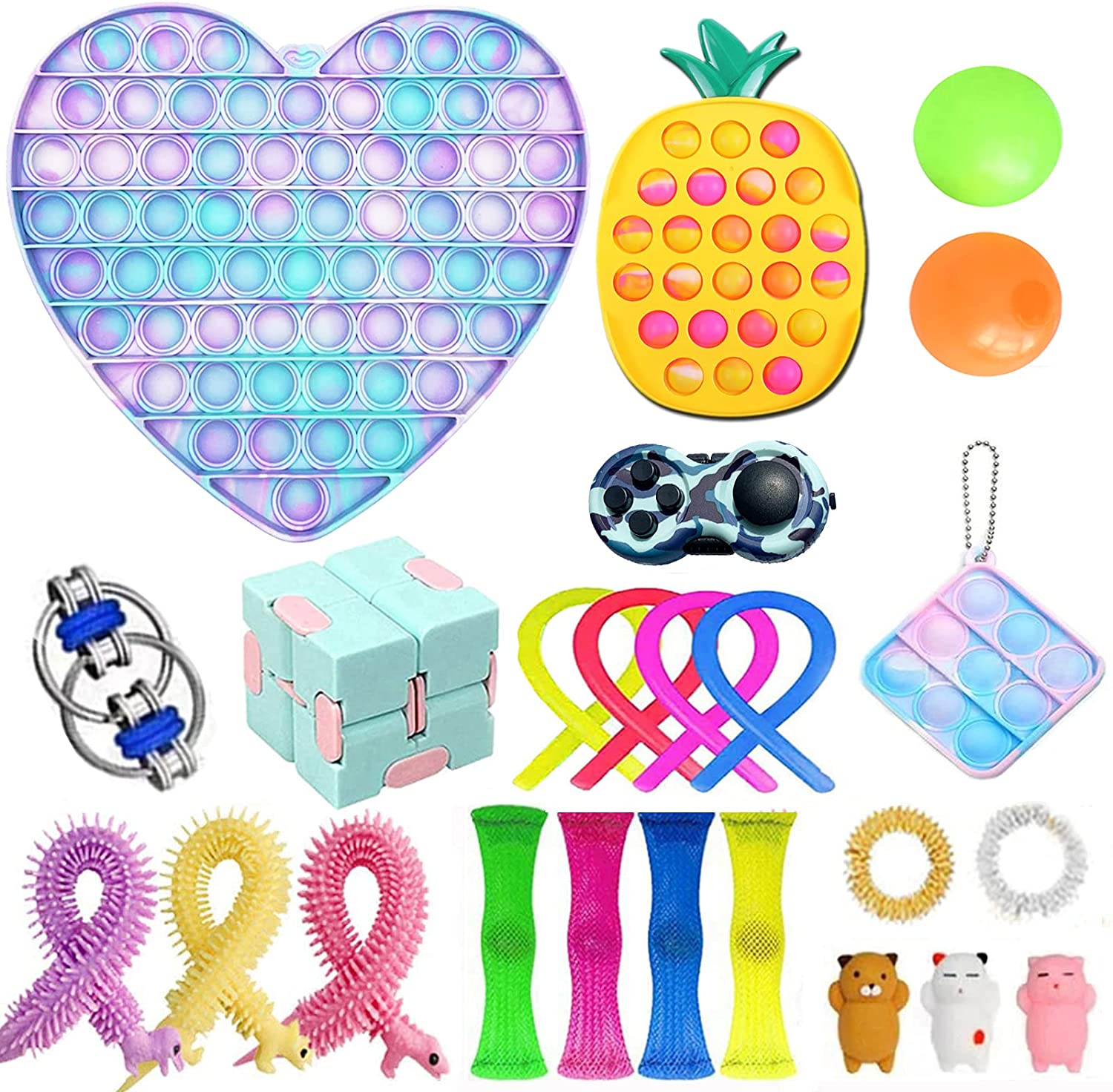 TIK Tok Fidget Toy Set, Cheap Sensory Toys Pack for Kids Adults