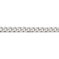 thumbnail image 2 of Sterling Silver 9.15mm Pave Curb Chain (20 X 9.15) Made In Italy qcf250-20, 2 of 5