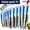 1*10pcs blue +1 Knife Block+1 Knife Sharpener, variant on 12PCS Kitchen Knives Set,Stainless Steel Blue Diamond Knife Set with Knife Block and Sharpener,Blue