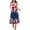 Coffee#2, variant on Tnhcen Women's Casual 4th of July Dress V - neck Sleeveless Sunflower Print Maxi Dress Plus Size S - 2XL Stretchy Summer Party Casual Dress