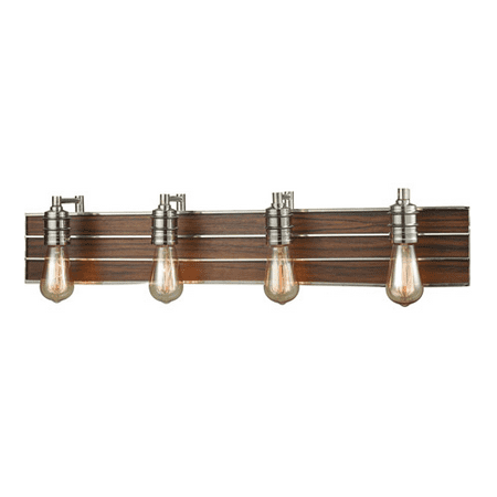 - World of Lamp WLA177863 Bath Lighting Polished Nickel Metal Wood Miami