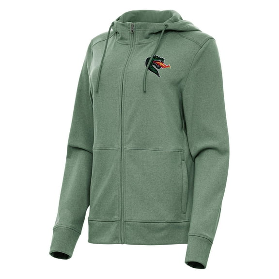 Women's Antigua Hunter Green UAB Blazers Seeker Full-Zip Hoodie