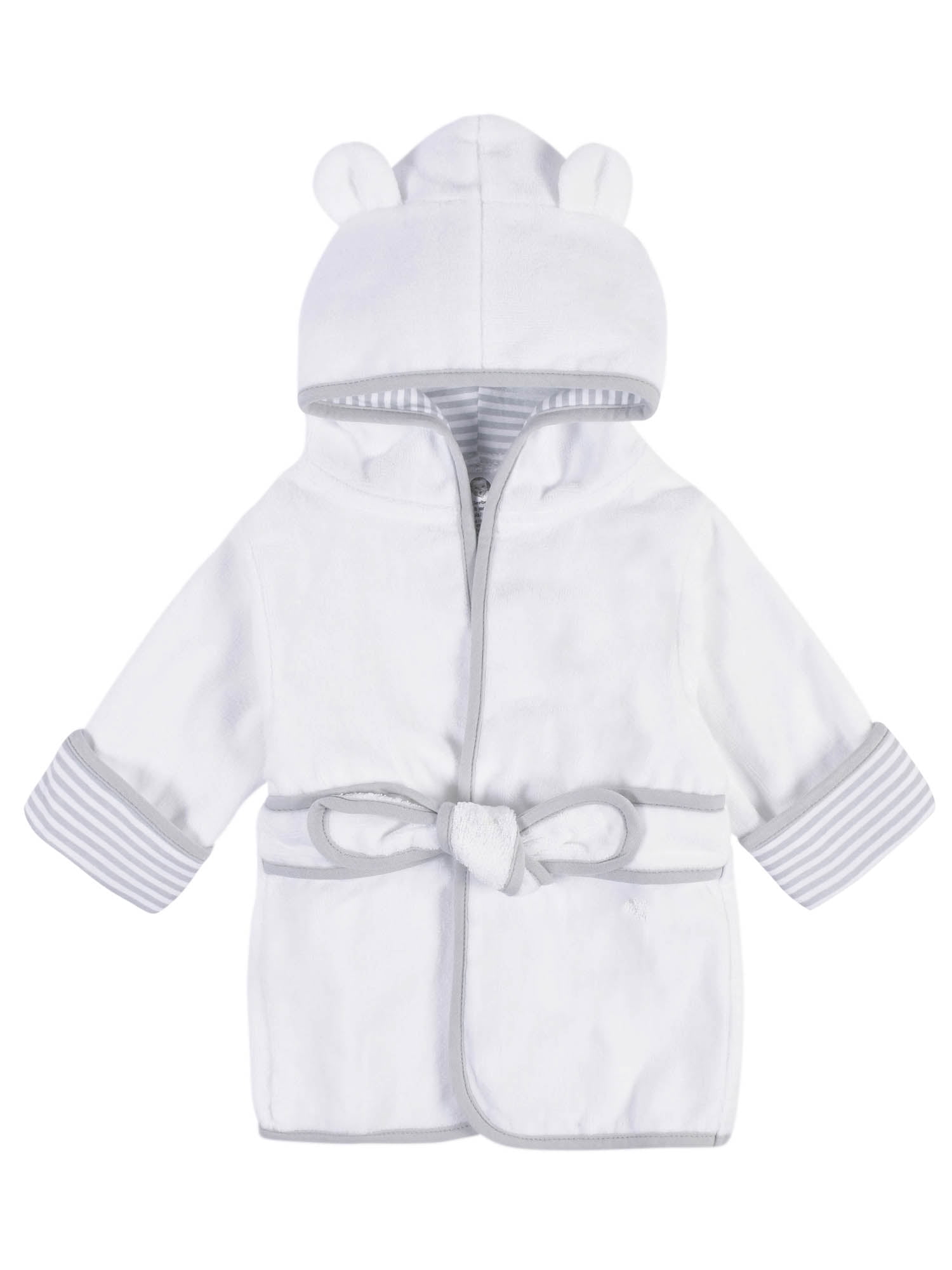 Gerber Baby Boy or Girl Unisex Velour Hooded Towel, Robe, & Washcloths Baby Shower Gift Box Set, 10-Piece