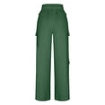 thumbnail image 6 of Hxshgdsn Womens Cargo Sweatpants Wide Leg Warm Fleece Lined Trousers Workout Baggy Joggers With Pockets Army Green S, 6 of 9
