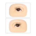 thumbnail image 3 of Minnieouse Juego de modelos de práctica de maquillaje de ojos Cosméticos faciales profesionales Tren Prop Principiantes Silicona Piel biónica Sombra de Ayudas para vestirse con gancho de botón Minnieouse CE014518-00, 3 of 6