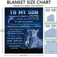 thumbnail image 6 of Son Gifts Blanket - to My Son - Son Gifts from Mom/Dad - Funny Gifts for Son Blanket - Best Birthday Gift Ideas for Son - Gifts for Grown Son - Son Gift from Mother or Father Blankets, 6 of 7
