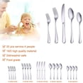 thumbnail image 4 of 20-Piece Flatware Set, Gold ,Silverware Set,Stainless Steel Tableware Cutlery Set for 4,Dishwasher-safe, 4 of 7