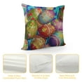 thumbnail image 4 of Awypu Easter Pillow Case Colorful Eggs Flowers Leaves Polka Dot Circles On Pillow Cover Decorative Square Cushion Accent for Christmas Sofa Chair, 4 of 5
