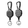 thumbnail image 1 of Juego de 2 llaveros retráctiles de metal resistente, 1 of 5