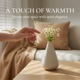 thumbnail image 2 of REGALWOVEN Small Ceramic Bud Vase - Modern Matte Mini Flower Vase, Minimalist Ribbed Decorative Vase for Shelf, Bathroom Vanity Beige 3.1"L x 3.1"W x 5.3"H, 2 of 5