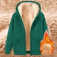 thumbnail image 4 of Hoodies for Women Winter Fleece Full Zip Up Thick Sherpa Lined Warm Casual Fashion Pocket Hooded Sweatshirts Coat, 4 of 4