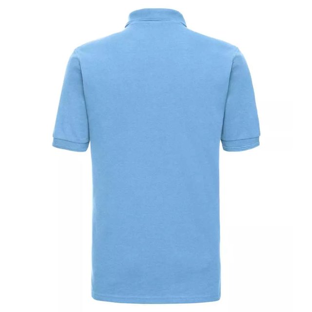 Russell Mens Ondulation Col & Manchette Manches Courtes Polo