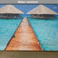 thumbnail image 6 of Ambesonne Tropical Place Mats Set of 4, Maldives Clear Waters, Standard Size, Turquoise Azure Blue, 6 of 6