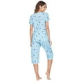 thumbnail image 4 of Valcatch Women's Pajama Set Casual Short Sleeve Top Pants Soft Print Loungewear, 4 of 8