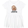 thumbnail image 3 of Inktastic My Lola Loves Me Girls Baby Dress, 3 of 5