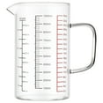 thumbnail image 5 of Masteelf Liquid Measuring Glass Cup Large Capacity Milk Coffee Pouring Cup Clear Graduated Glass Mug With Spout And Handle 1000 ML, 5 of 8