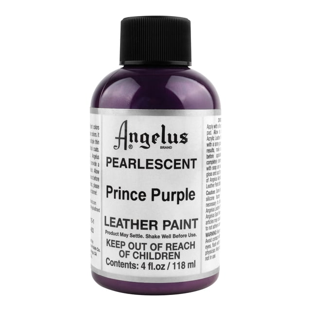 Pintura Para Cuero Nacarada 118Ml Prince Purple Angelus