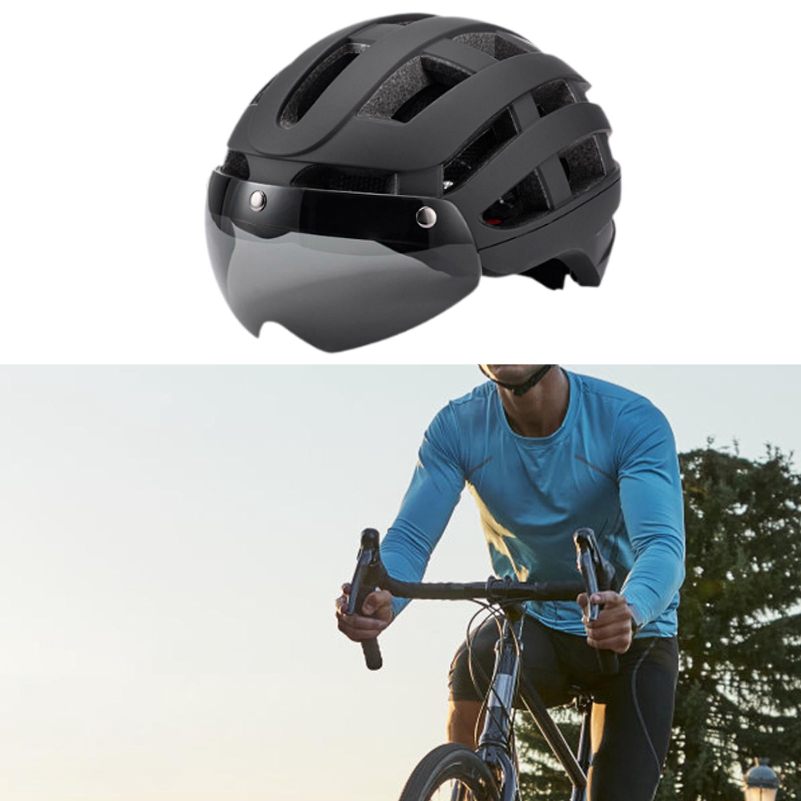 DimyFew Bike Helmet Cycling Helmet Protective Adjustable Chin Strap Sports Helmets Bike Black