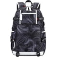 thumbnail image 1 of Mochila para niños con puerto de carga, mochilas para portátiles, mochilas resistentes al agua para estudiantes (negro) TUNC Sencillez, 1 of 5