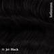 thumbnail image 4 of Extensiones de pelo con clip hotbanana, color negro azabache, 110 g, 45 cm, 7 unidades, 4 of 7