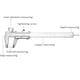 thumbnail image 3 of Calibre Vernier de acero al carbono de alta precisión de 0 a 150 mm para metalurgia e ingeniería, 3 of 8