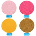 thumbnail image 3 of Uxcell 4 Pcs 7 Inch Plant Coasters Mat Pot Holders Saucer Solid Color Set, 3 of 6