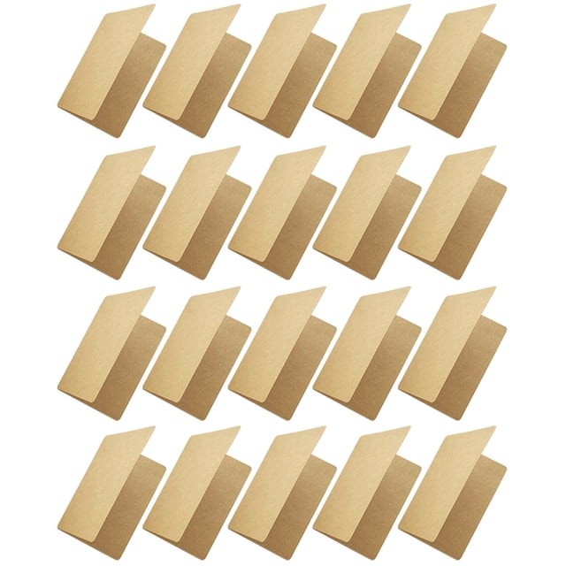 OULII 20Pcs Blank Rustic Note Cards Khaki Kraft Paper for DIY Greeting Cards and Invitations